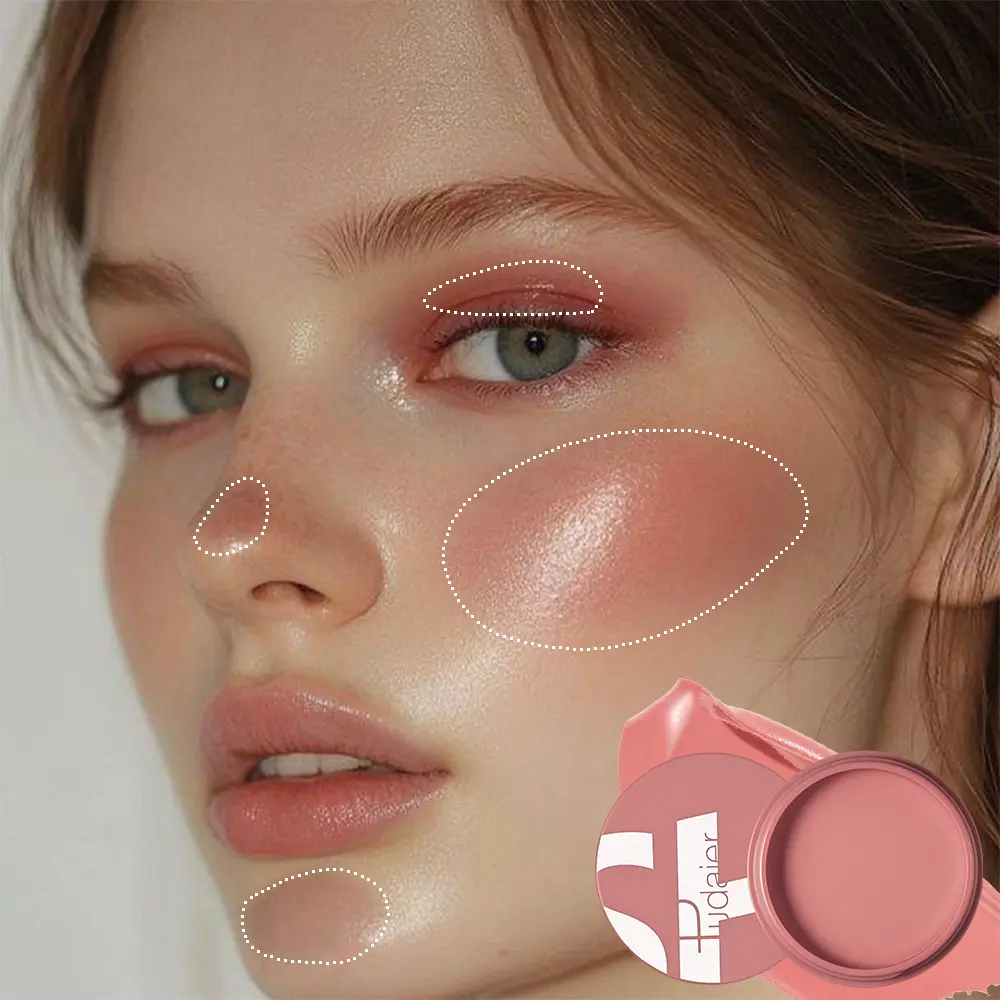 Matte Blush Powder - Waterproof, Brightens All Skin Tones, Flawless Finish for a Radiant Look