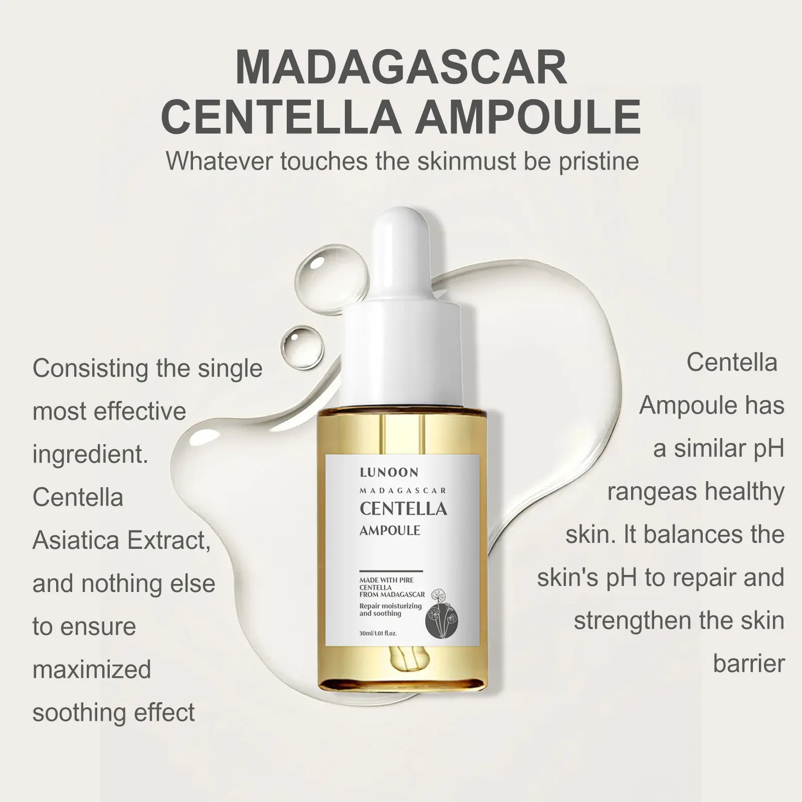 7 Seconds Repair Damaged Facial Barrier Serum Centella Asiatica Moisturize Hydrat Soothing Smoothing Anti-Aging Korean Skincare