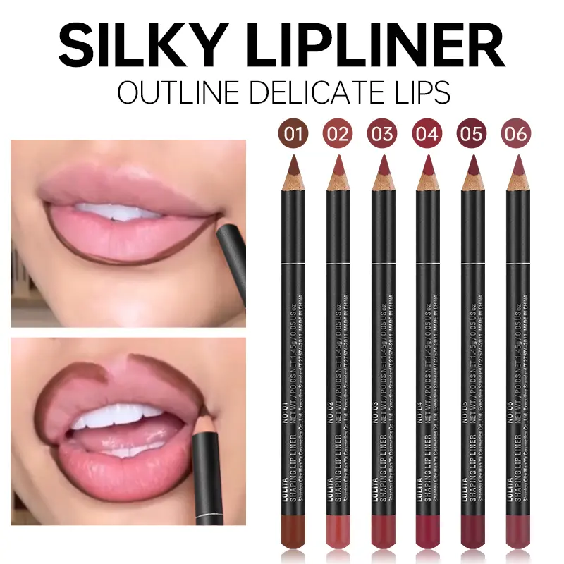 Pudaier 6pcs Matte Lip Liner Set: Waterproof, Durable, Easy to Color, Long-lasting, Suitable for All Skin Types - Perfect Choice