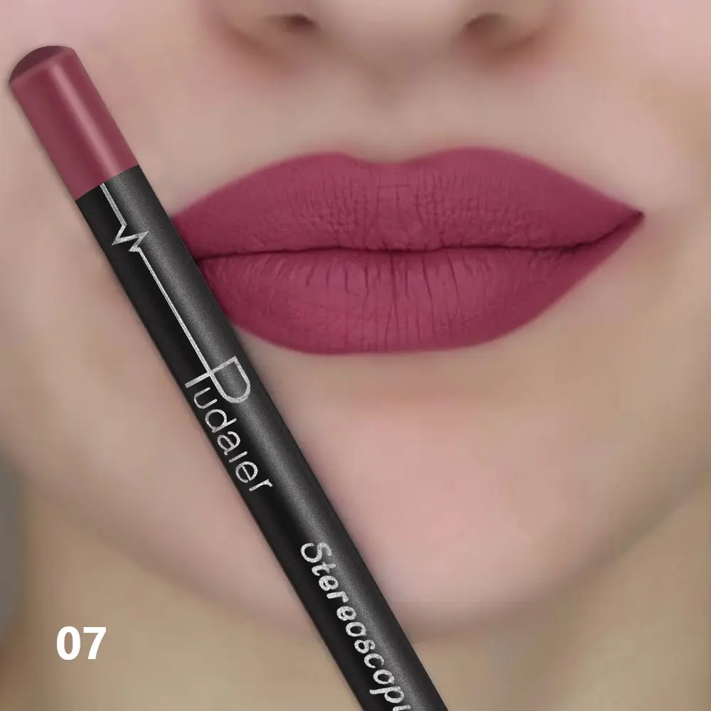 Pudaier Matte Lip Liner  Waterproof Lip Liner, Valentine's Day Choice
