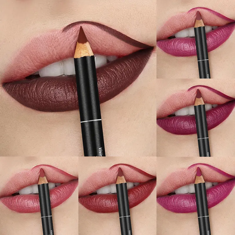 Pudaier 6pcs Matte Lip Liner Set: Waterproof, Durable, Easy to Color, Long-lasting, Suitable for All Skin Types - Perfect Choice