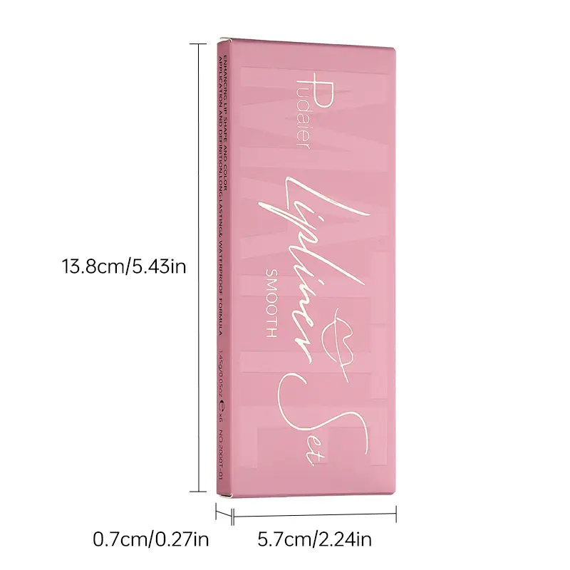 Pudaier 6pcs Matte Lip Liner Set: Waterproof, Durable, Easy to Color, Long-lasting, Suitable for All Skin Types - Perfect Choice