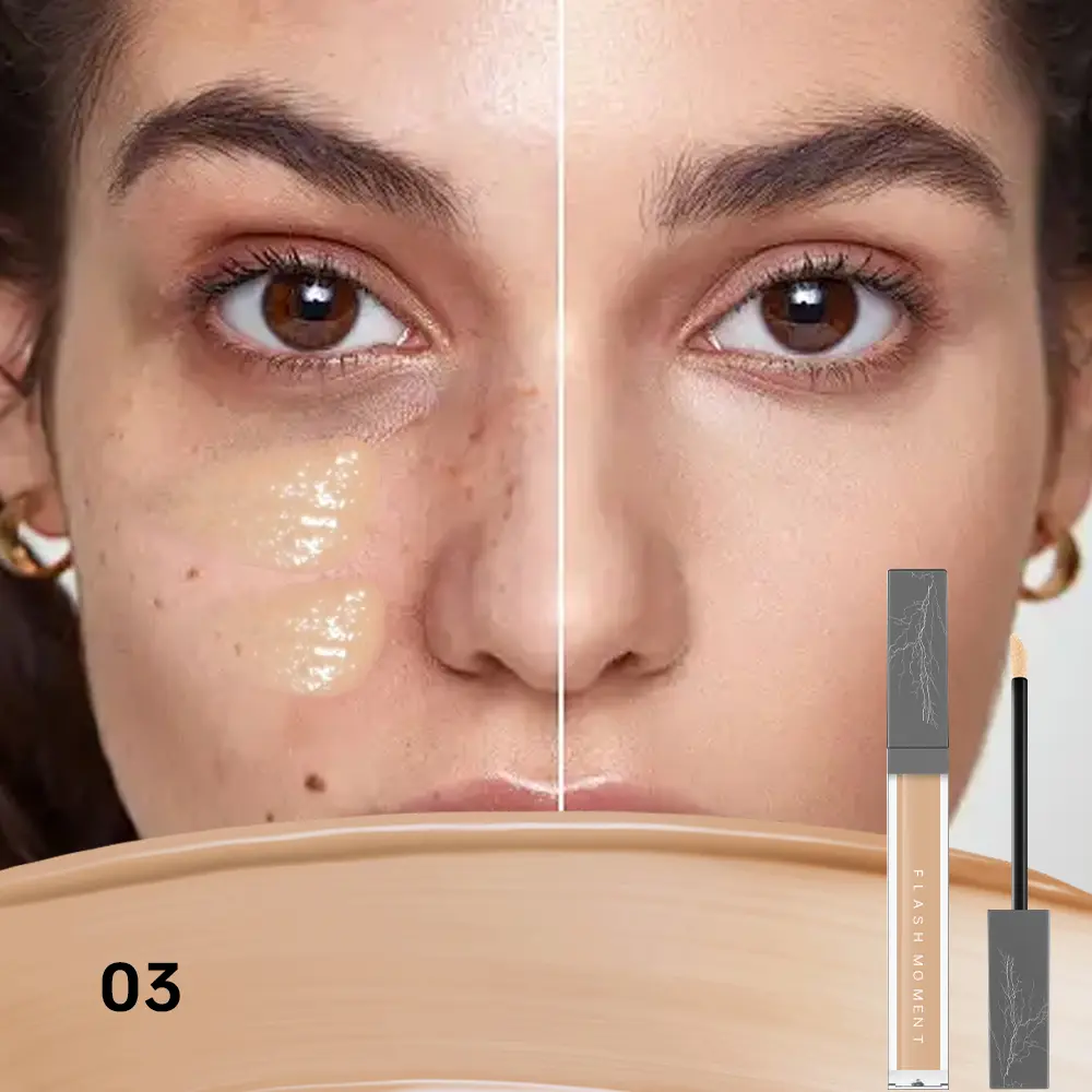FlashMoment concealer, covers dark circles and acne marks, can be used as lip primer