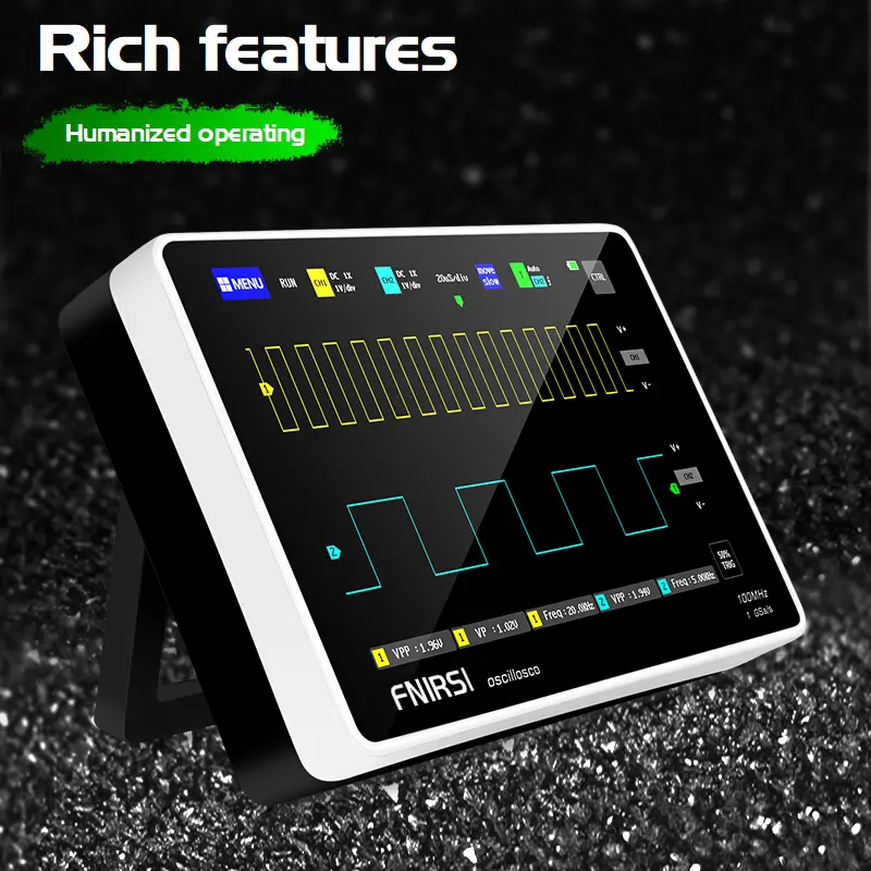 FNIRSI 1013D Touch Screen Digital Oscilloscope Dual Channel 100MHz