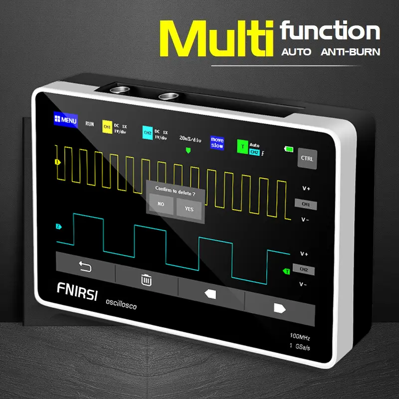 FNIRSI 1013D Touch Screen Digital Oscilloscope Dual Channel 100MHz
