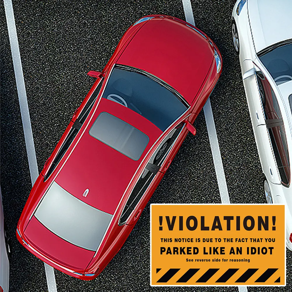 50pcs, Humourous Parking Violation Cards 3.5 x 2 inch, Prank Funny Cards, Fake Ticket, Mini Portable Prank Props