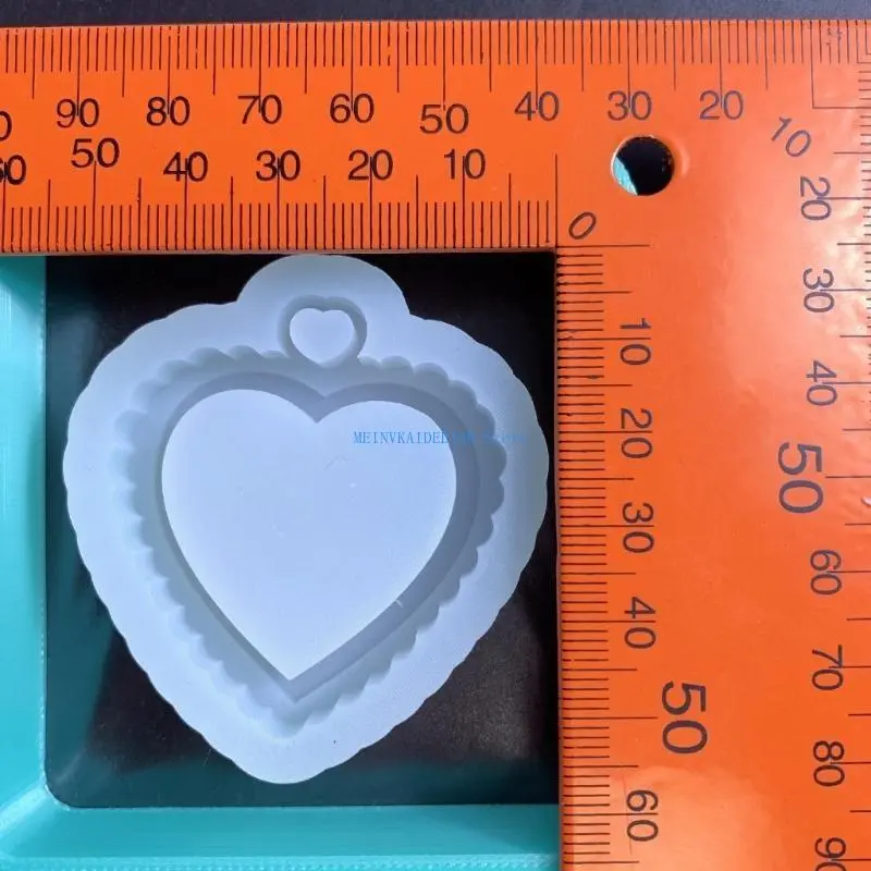 C1FE Silicone Pendant Moulds Keychain Jewelry Mould Silicone Crafting Keychain Molds