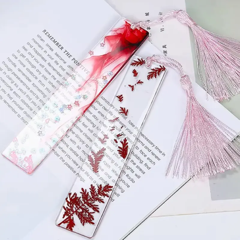 Rectangle Silicone Bookmark Resin Mold DIY Bookmark Mold Making Epoxy Resin Jewelry DIY Craft Silicone Transparent Mold