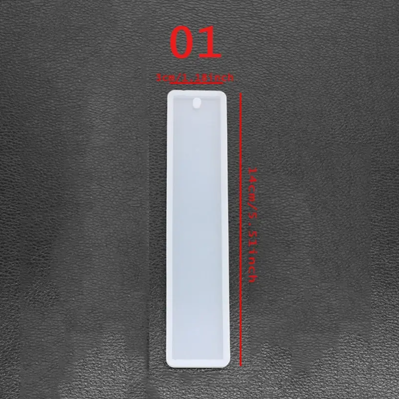 Rectangle Silicone Bookmark Resin Mold DIY Bookmark Mold Making Epoxy Resin Jewelry DIY Craft Silicone Transparent Mold
