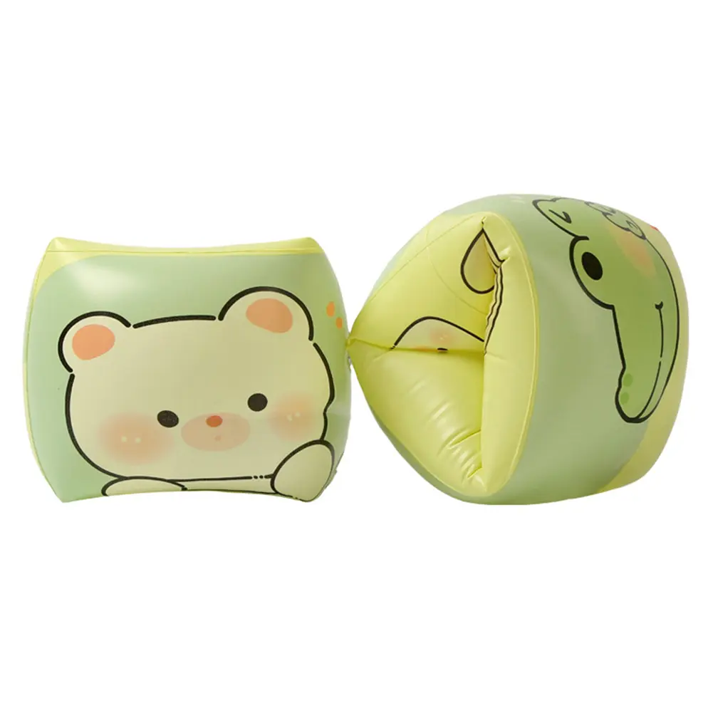 Cute Arm Floaties Inflatable Pool Floats Arm Bands PVC Swimming Arm Float Rings Safe for Kids Toddlers and Adults