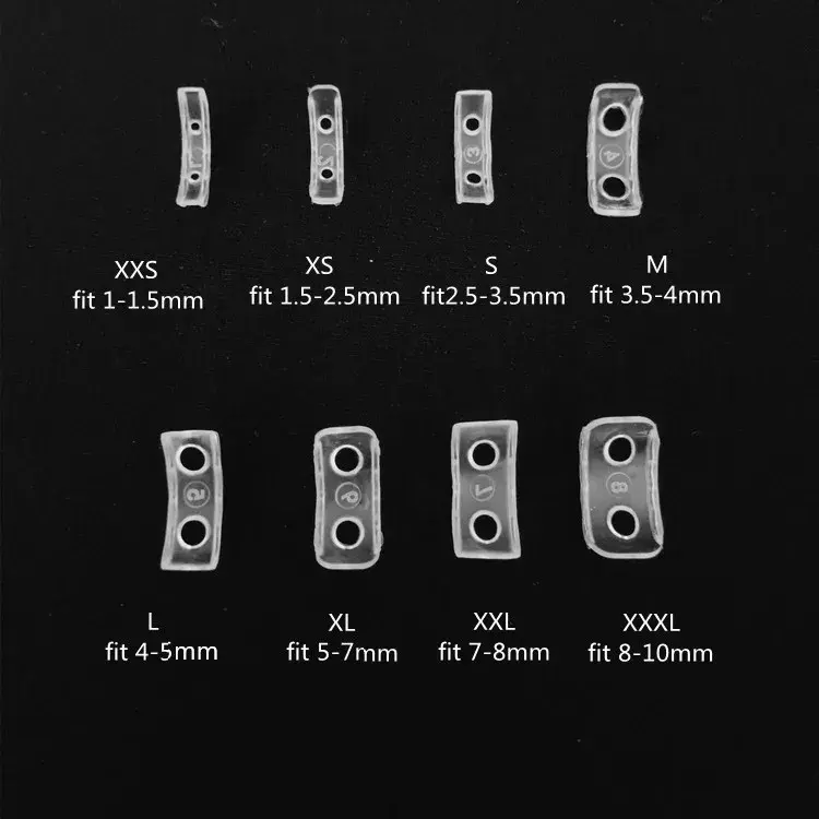 8 Sizes Silicone Anti Lost Invisible Clear Ring Size Resizer Loose Rings Reducer Ring Sizer Fit Any Rings Jewelry Tools
