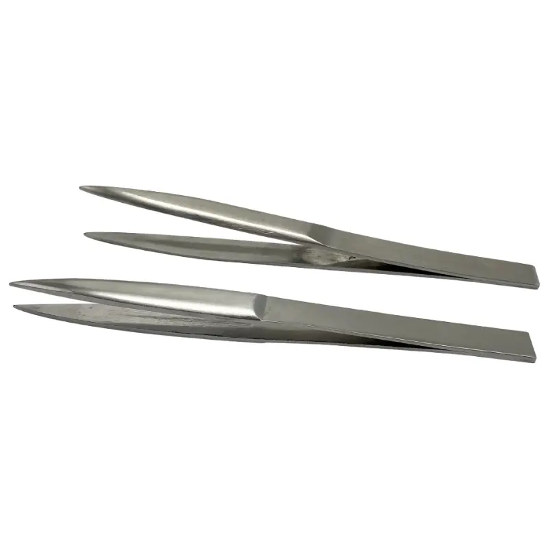 Stainless Steel Thickened White Buckle Chain Clip, Thickened AA Tweezers Clip, Gold and Silver Copper Jewelry Welding Clip