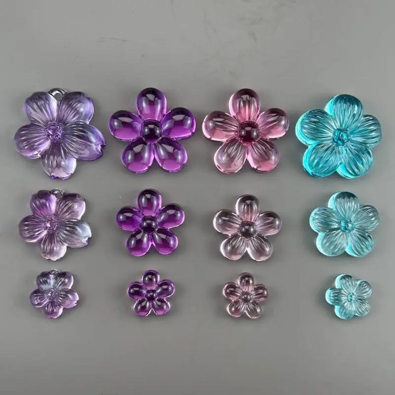 Mini Flower Silicone Mold Hollow Epoxy Shaker Fillings Silicone Molds Epoxy Resin Filler Mold for Quicksand Resin Molds