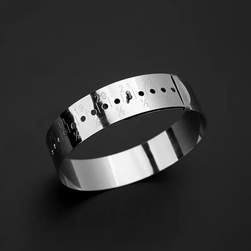 1pcs 15-25cm Stalness Steel Bracelets Sizer Gauge Measure Bracelet Measuring Equipment for Diy Jewelry Tools Making Accessories