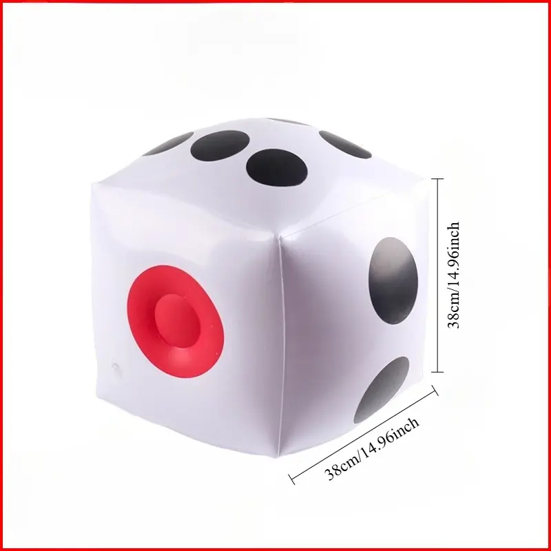 PVC Inflatable Dice Toys - Giant Soft Inflatable Dice Fun Party Props for Kids and Adults Suitable for Home Classroom Outdoor