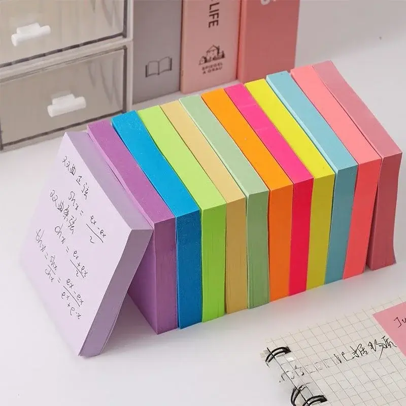 4/8 Pack Sticky Notes 7.5 Cm X 7.5 Cm Refills Various Colors Self-adhesive Notes Extra Strong Sticky Notes Value Pack