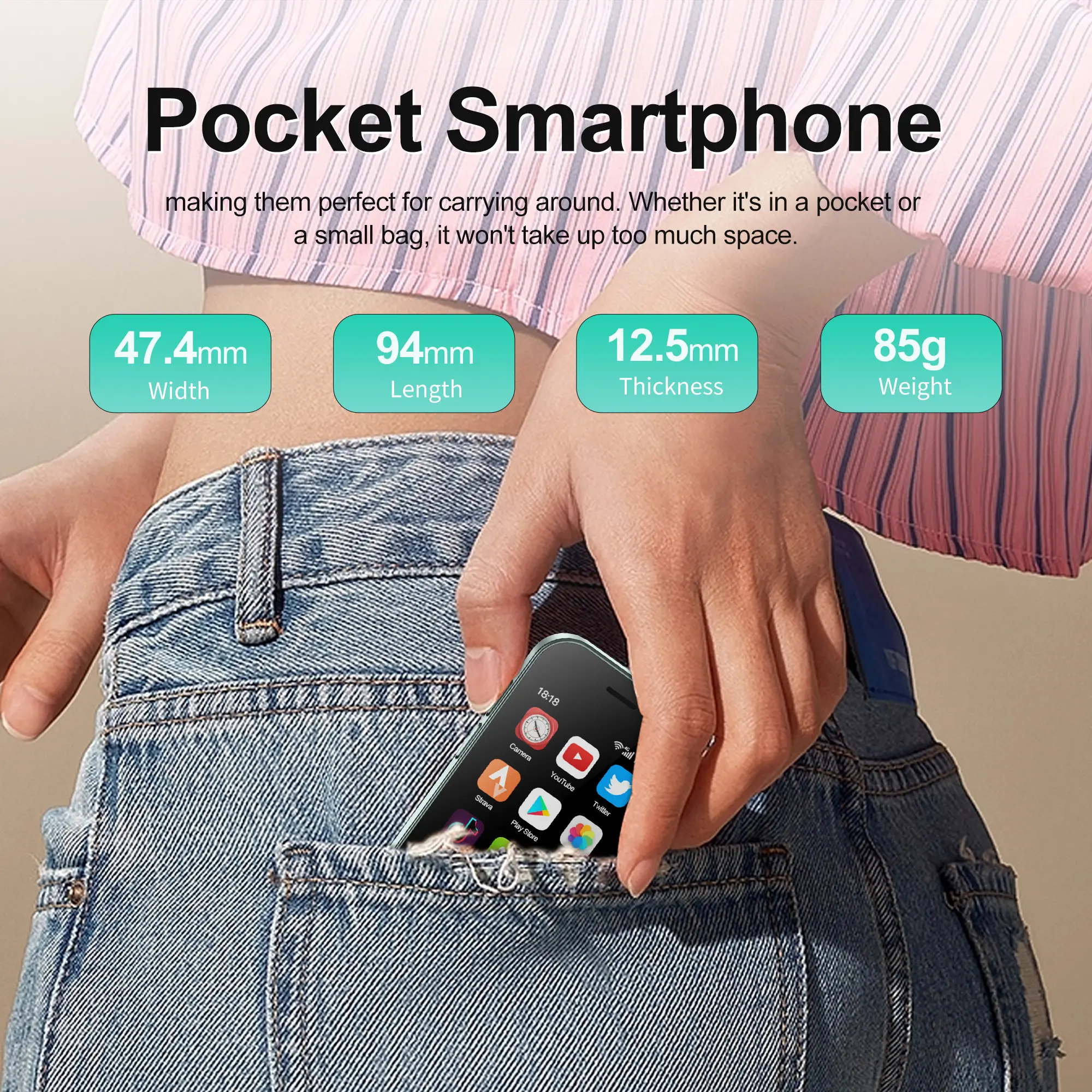 Global Version KING9000 4G Mini Smartphone 3.0" Dual SIM 16GB+2GB Android OS Google Play Original Small Mobile Phone Google Play