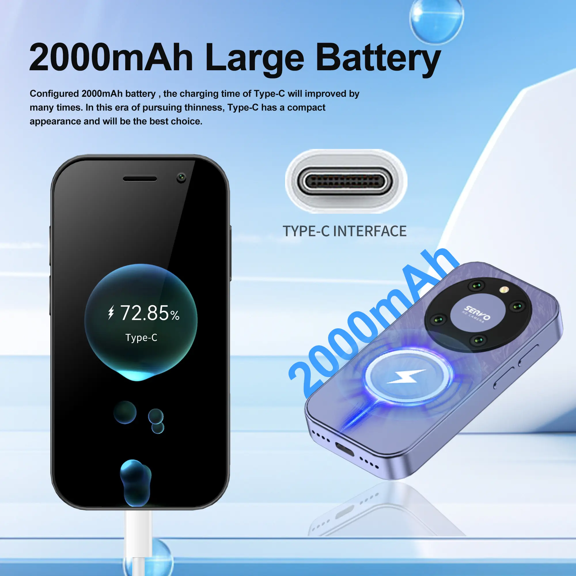 Global Version KING9000 4G Mini Smartphone 3.0" Dual SIM 16GB+2GB Android OS Google Play Original Small Mobile Phone Google Play