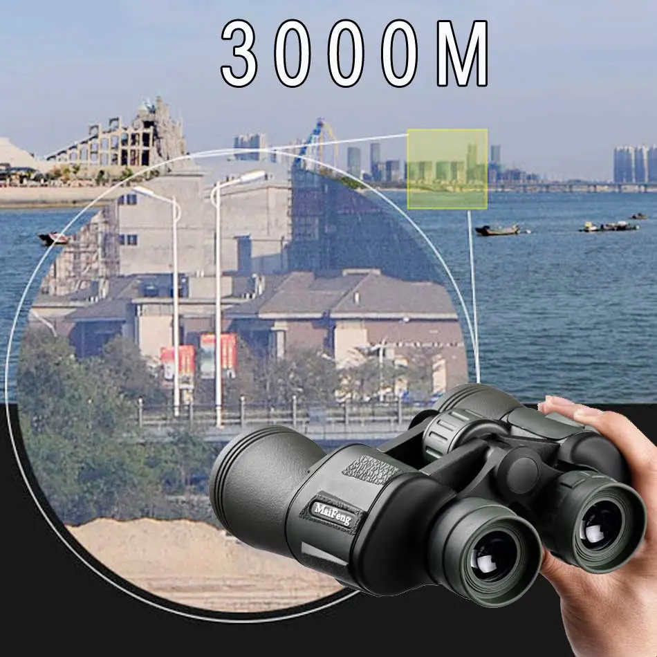 Powerful Binoculars Maifeng 20X50 Professional Telescope HD Night Vision Large Eyepiece Hunting Camping