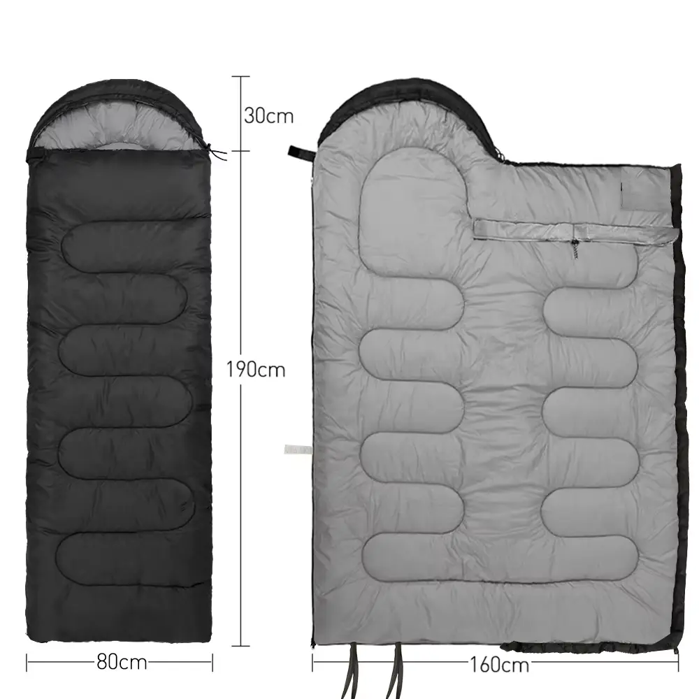 Camping sleeping bag light 4 seasons warm envelope backpack outdoor mummy cotton winter sleeping bag camp camp sleeping equipmen