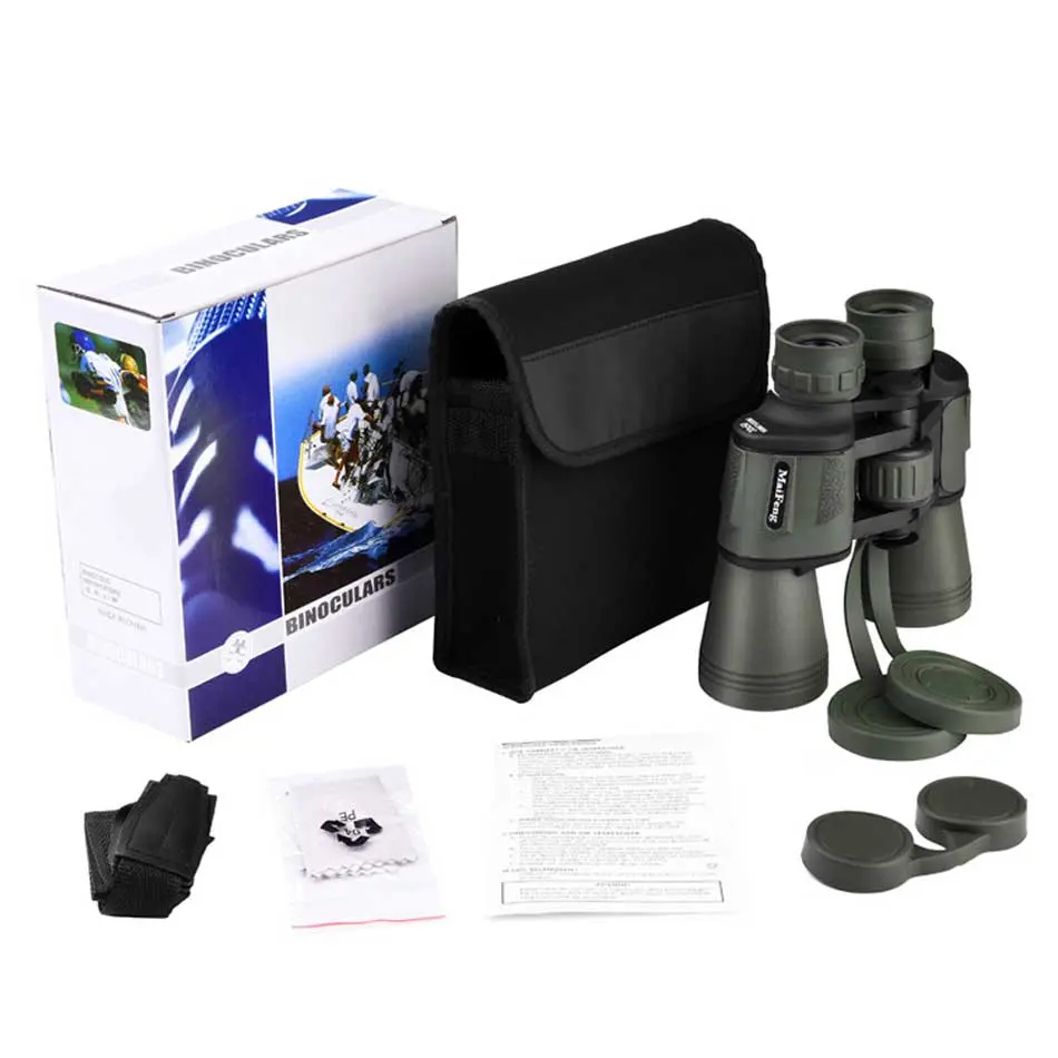Powerful Binoculars Maifeng 20X50 Professional Telescope HD Night Vision Large Eyepiece Hunting Camping