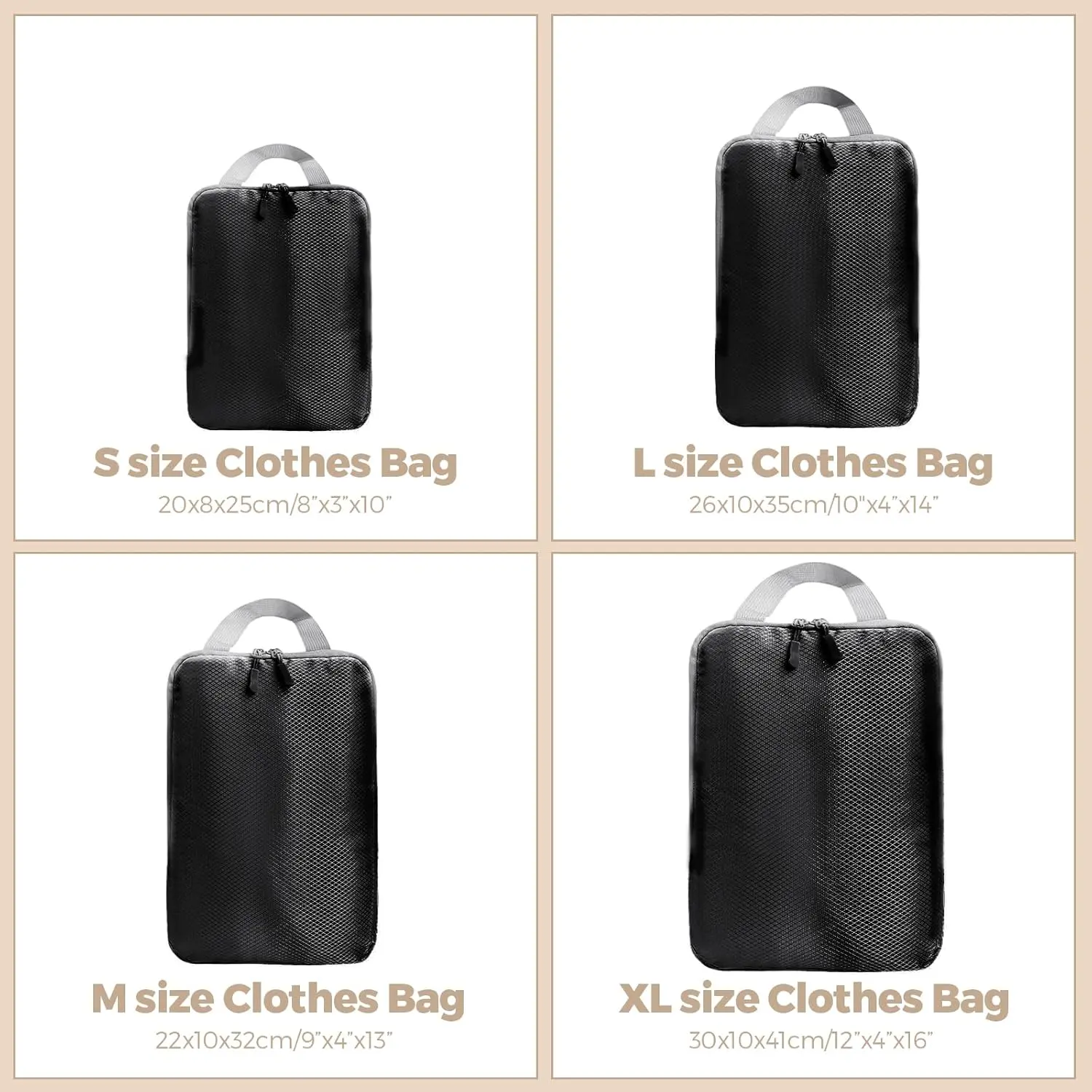 Compression Packing Cubes for Travel Organizers Bag Travel Packing Organizers Luggage Cubes for Packing Ultralight Expandable