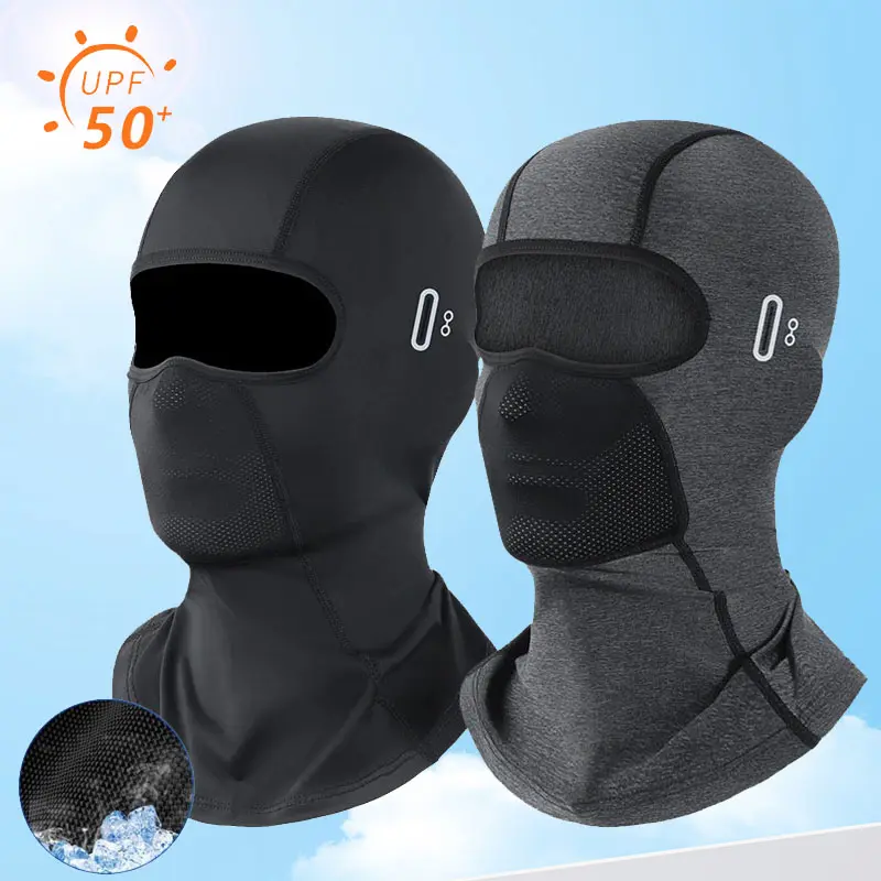 Motorcycle Balaclava Summer UV Protection Glasses Face Breathable Hole Men Women Quick-Drying Motorcyclist Winter Warm Ski Mask
