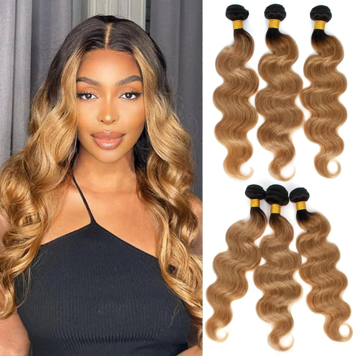 Colored Brazilian  Body Wave Bundles Human Hair 1/3/4 PCS Human Hair Bundles 10-30"Remy Hair Extensions 100% Human Hair