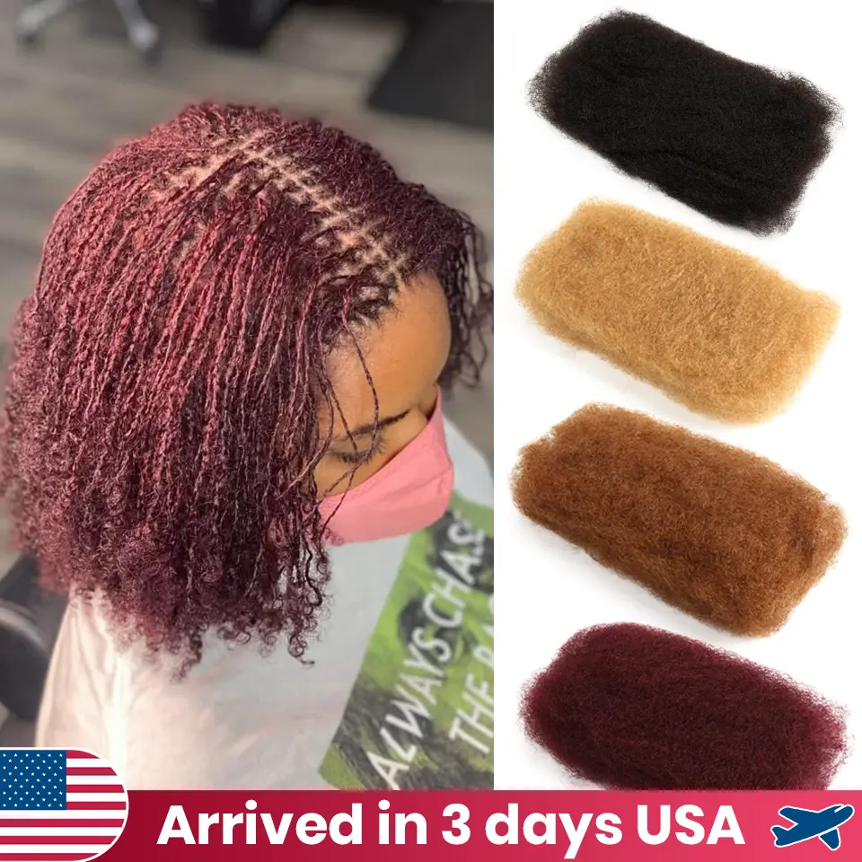 99j Red Color 22 Inch Indian Remy Hair Afro kinky Curly Bulk Human Hair For Braiding 1 Bundle 50g/pc QVR Braids Hair No Weft