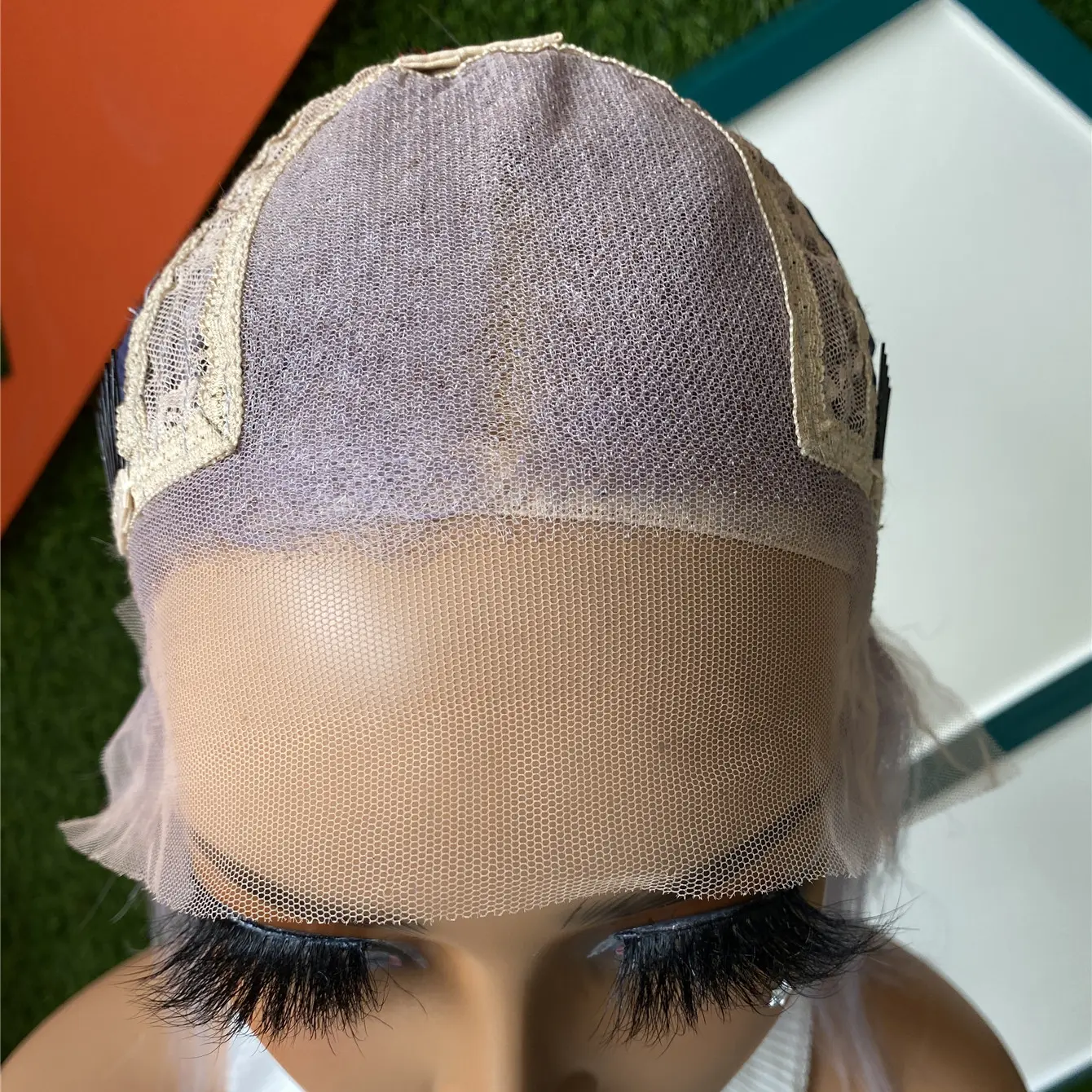 Grey Bob Lace Front Human Hair Wig 13x4 Colored Short Grey Bob Wig Pre Plucked Natural Hairline With Baby Hair