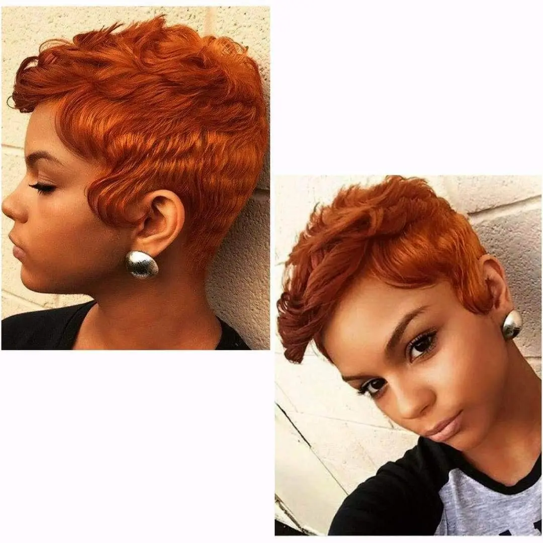 Synthetic Short Colored Hair Wigs for Black Women Short Hairstyles for Women Newest Short Colorful Hairstyles