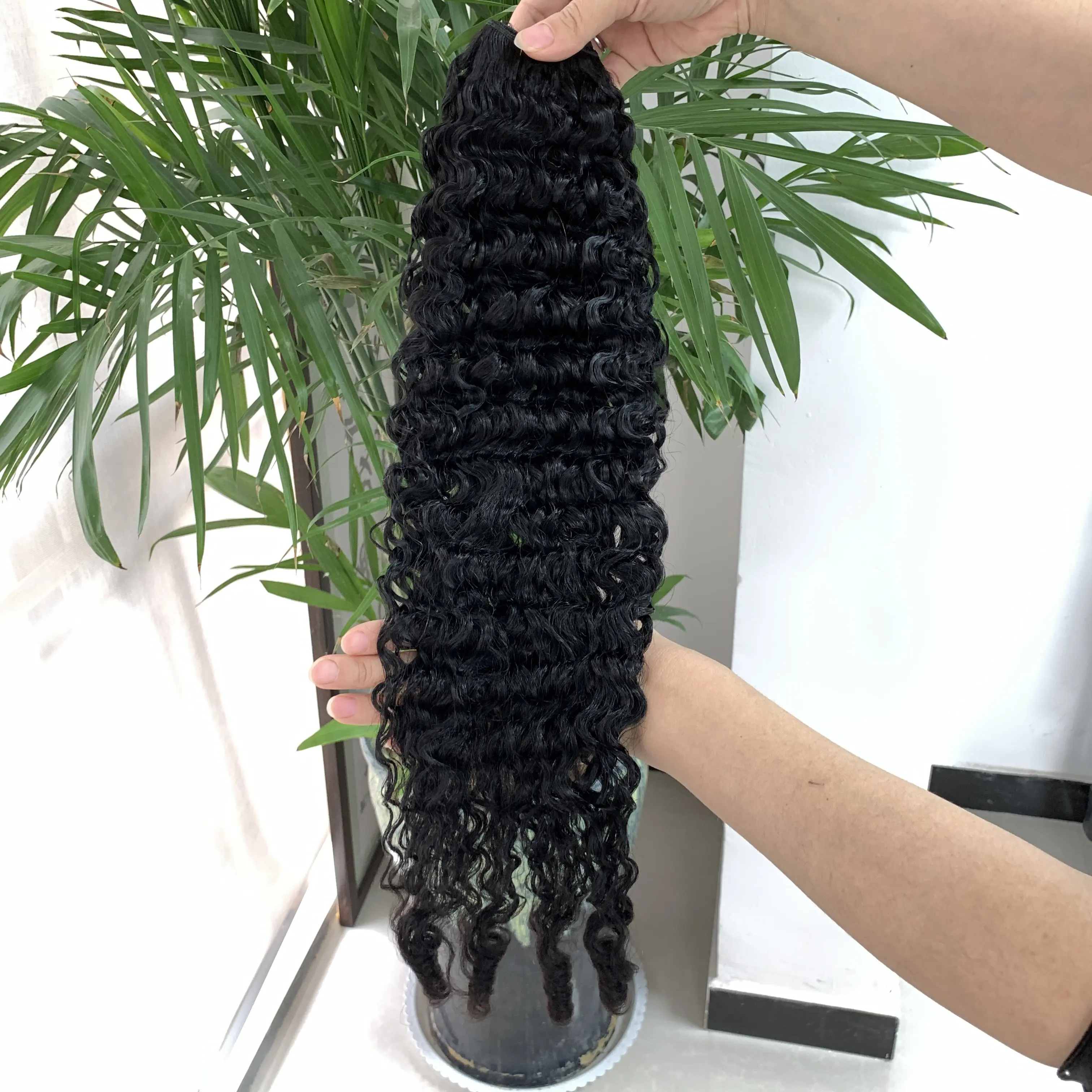 Burmese Curly Bundles Remy Hair Natural Color Curly Human Hair Extensions Burmese Curly Hair Weaving HairUGo