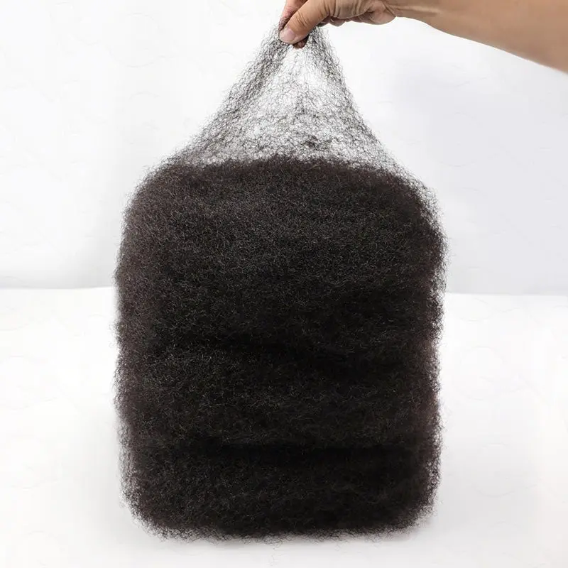 100% Human Hair Kinky Bulk for Braiding Natural Mini Twist Look QVR Afro Kinky Human Hair Bulk Dreadlock Loks Repair