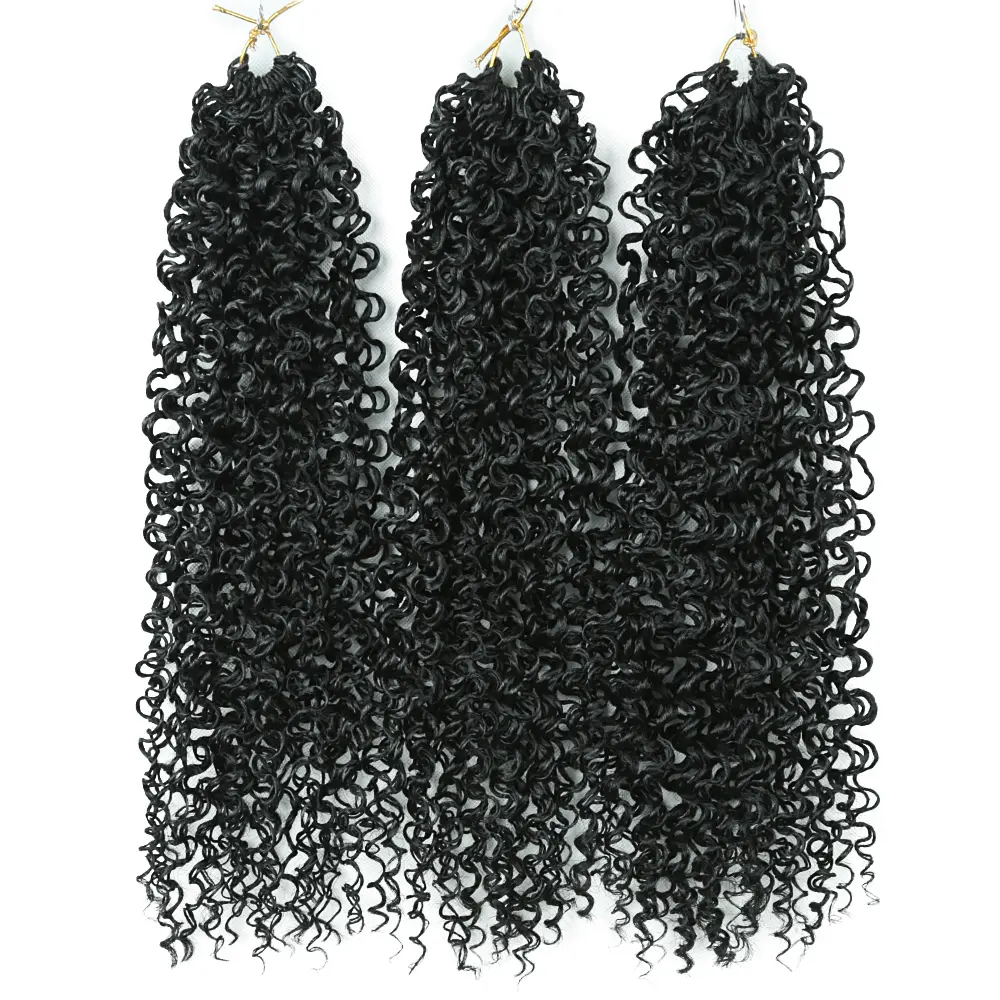 14"Curly Passion Twist Crochet Hair Synthetic Yanky Twist Braiding Hair Extensions Pre-twisted Pre-Looped Senegalese Twist Hair