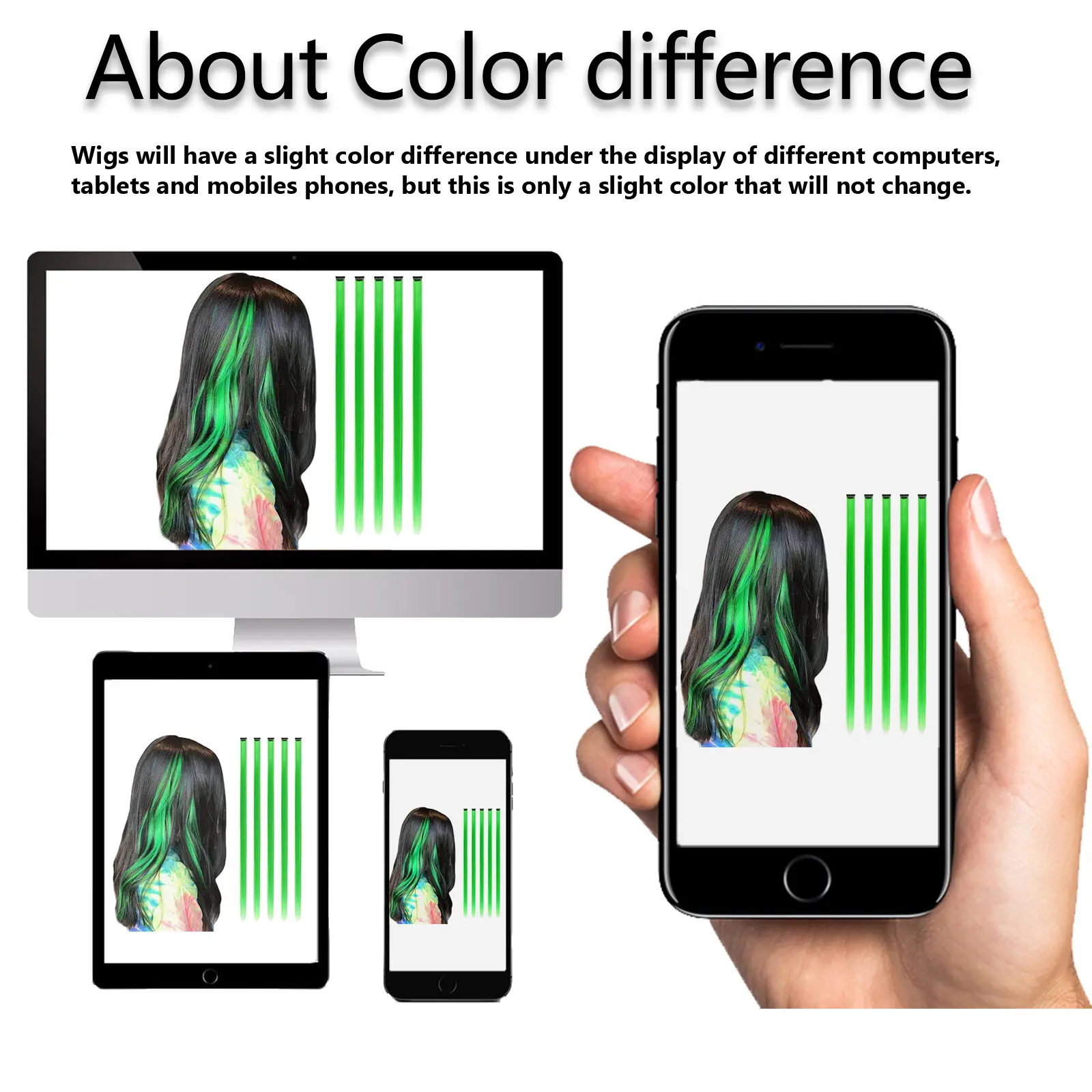 Synthetic 5PCS Colorful Hair Extensions Party Highlights Colorful Clip in Hair Extensions Straight Hairpieces for Women Girls