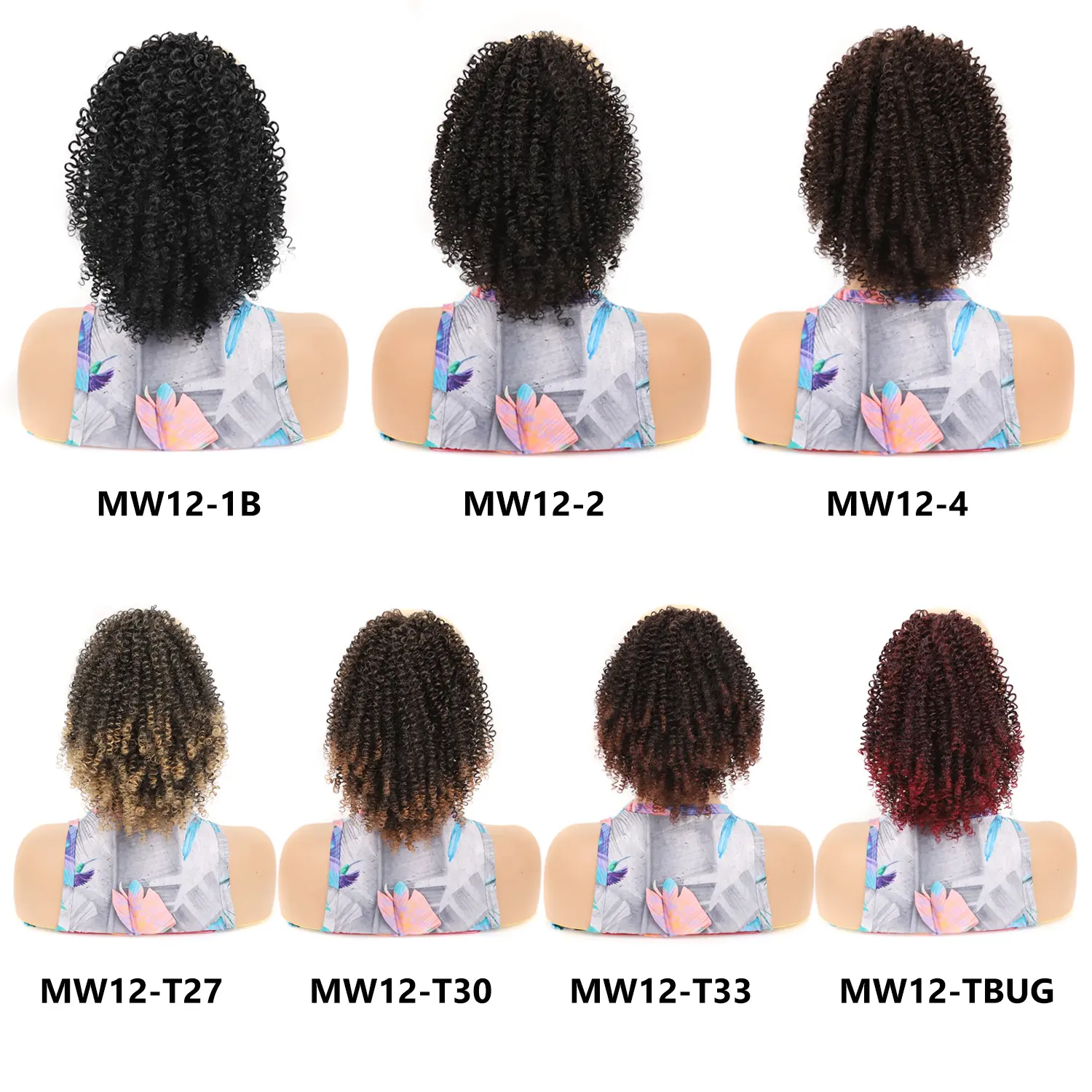 Drawstring Ponytail Loose Deep Curly Ponytail for Black Women 10Inch Synthetic Hairpieces Clip in Jerry Curls Ponytail Extension