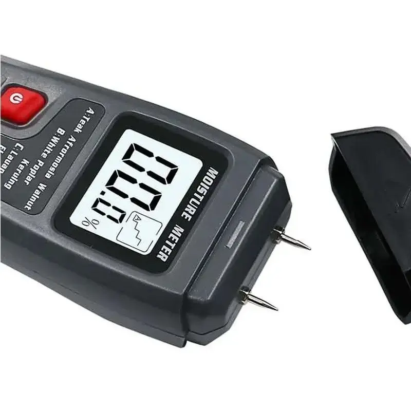 Wood Moisture Meter Digital Humidity Tester for Wood Flooring Cartons Building Materials Accurate Water Content Measurement