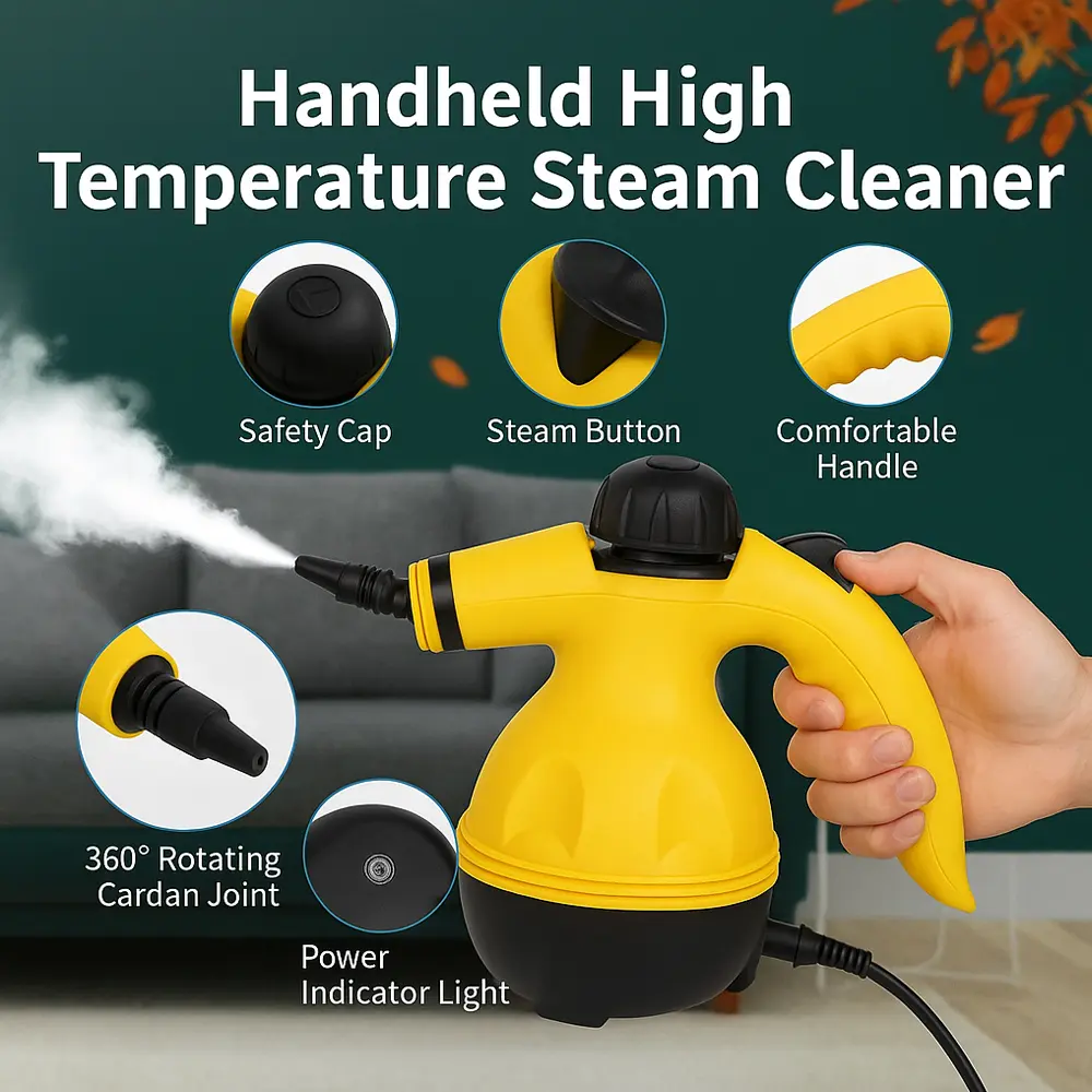 1000W Handheld High Temperature Steam Cleaner For Home Kitchen/Car/Bathroom-Portable Deep Cleaning Machine ﻿