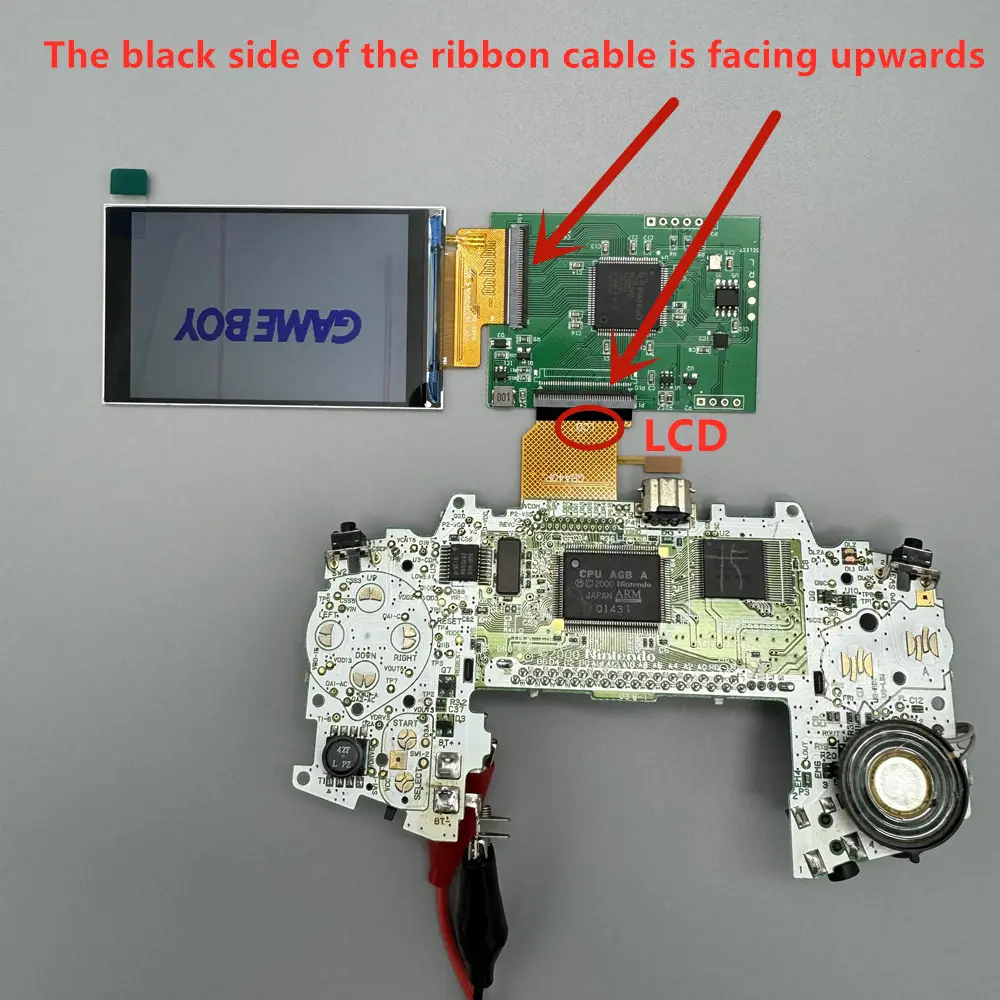 V3 IPS LCD Screen For GBA Highlight Brightness LCD For GBA shell No welding Original Size Screen Warm light screens