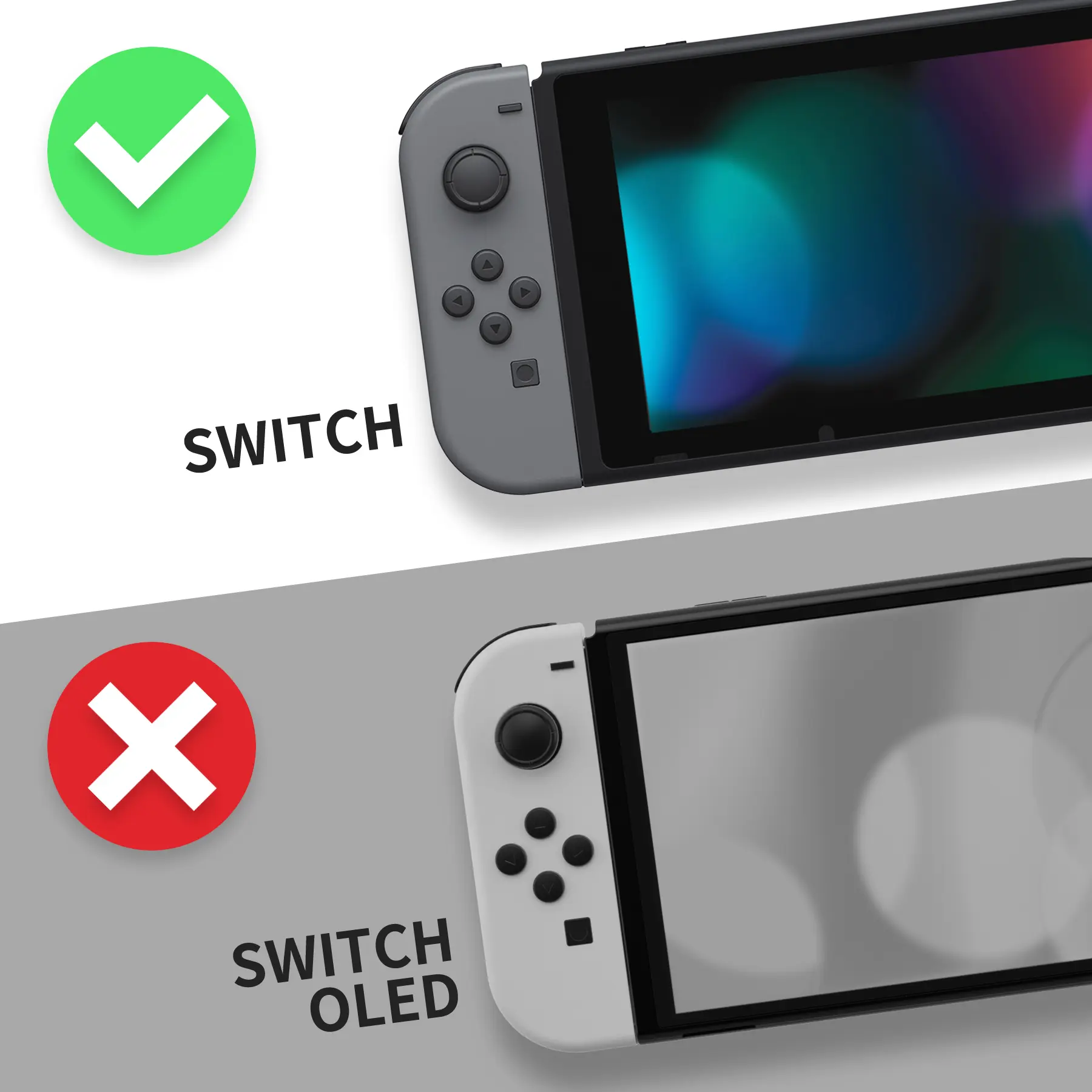 eXtremeRate Custom Soft Touch Grip Faceplate DIY Replacement Housing Shell for Nintendo Switch Dock - Wood Grain