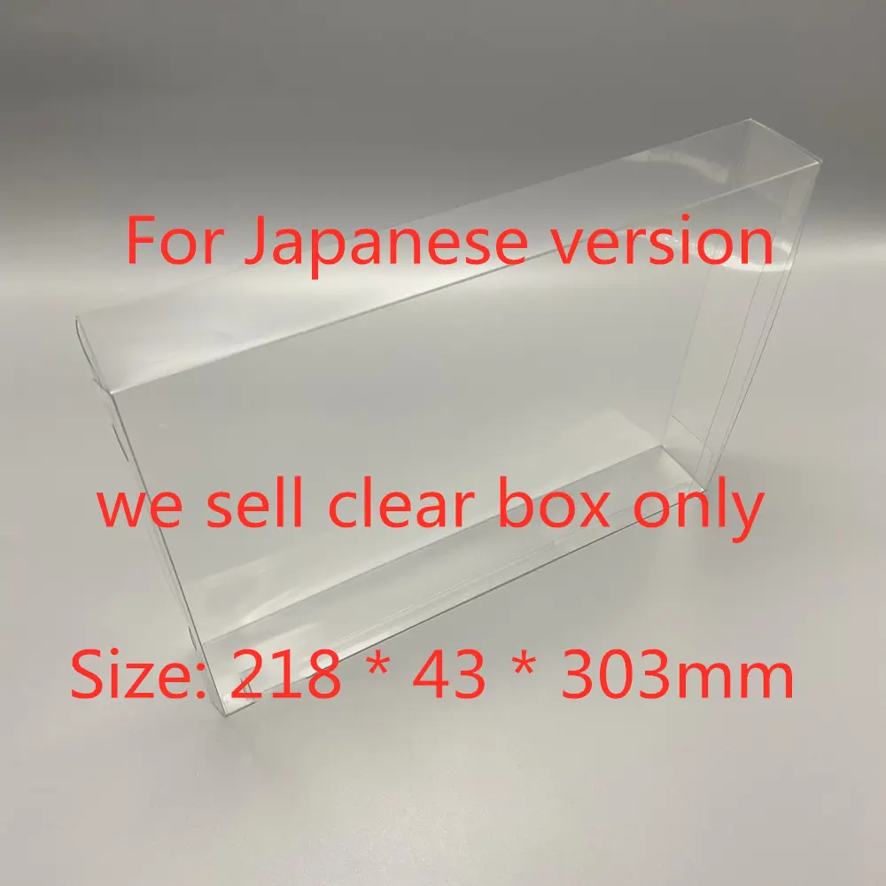 Transparent Box Protector For Xenoblade Chronicles Collect Boxes For Nintendo Switch NS Game Shell Clear Display Case For JPN