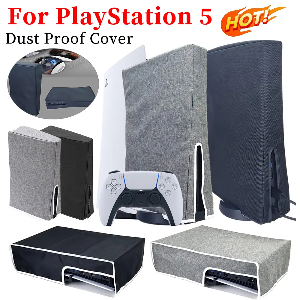 For PS5 Game Console Soft Dustproof Cover Case Waterproof Replacement Protector Dust Cover Skin For PS5 Games Accessories