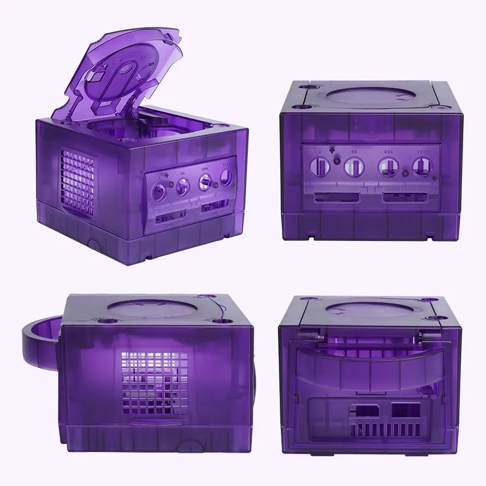 BitFunx NGC Transparent Box Replacement Case For DOL-001 and DOL-101 NGC GameCube Retro Video Game Console