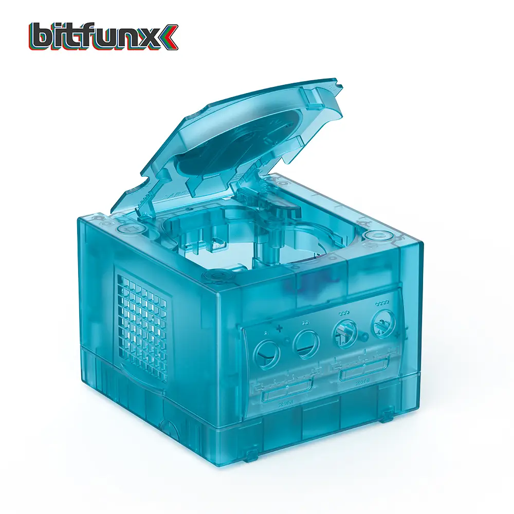 BitFunx NGC Transparent Box Replacement Case For DOL-001 and DOL-101 NGC GameCube Retro Video Game Console