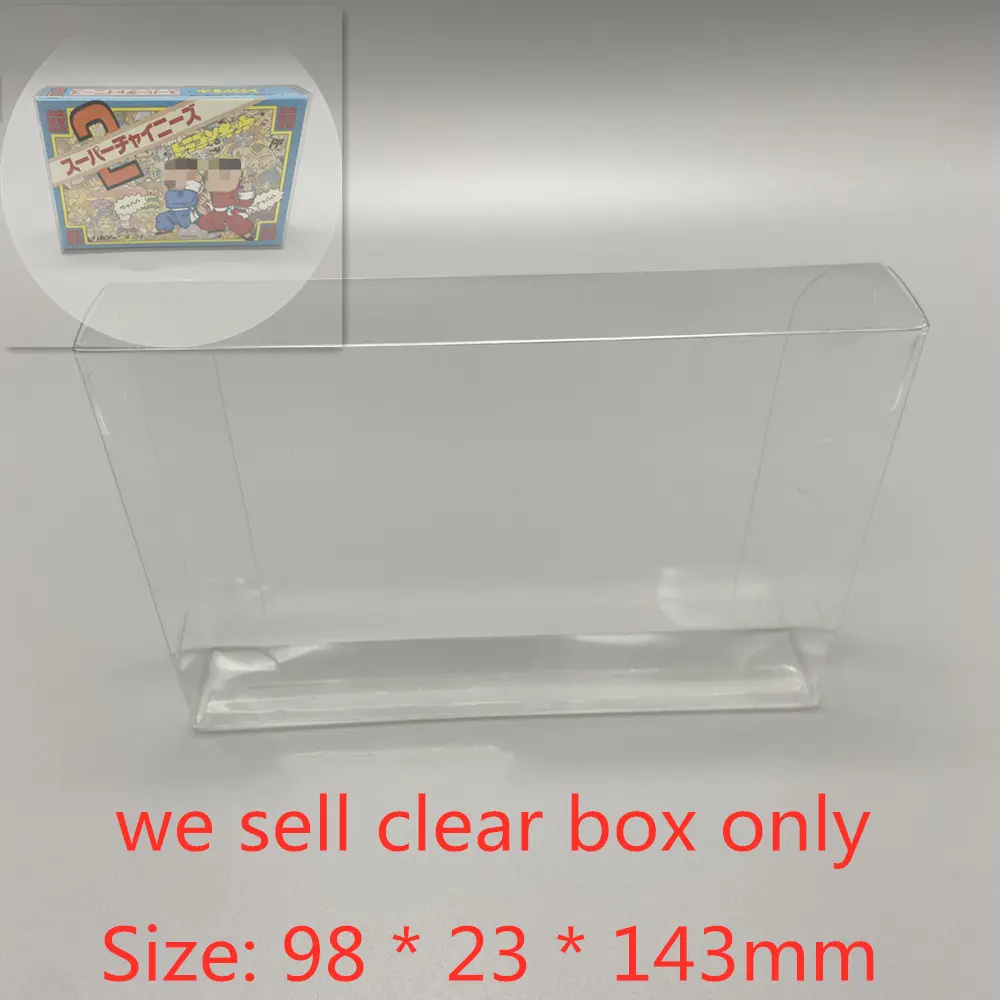 10Pcs PET Box Protector For FC For Nintendo Family Computer(Famicom) Game Shell Clear Display Case For JPN