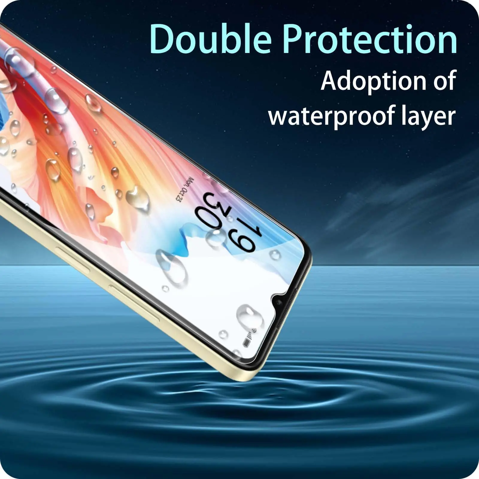 For OPPO A18 Screen Protector 4G Tempered Glass HD Crystal Clear 9H High Aluminum Transparent  Case Friendly