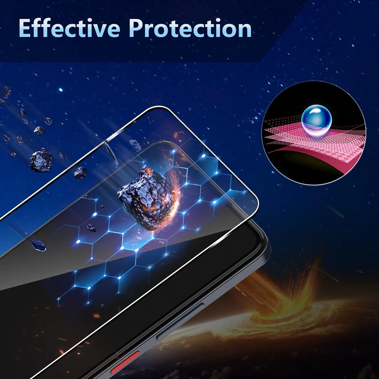 Screen Protector For ZTE Blade A75 4G 5G 6.6 inch Tempered Glass HD Crystal  mica 9H Anti Scratch Case Friendly