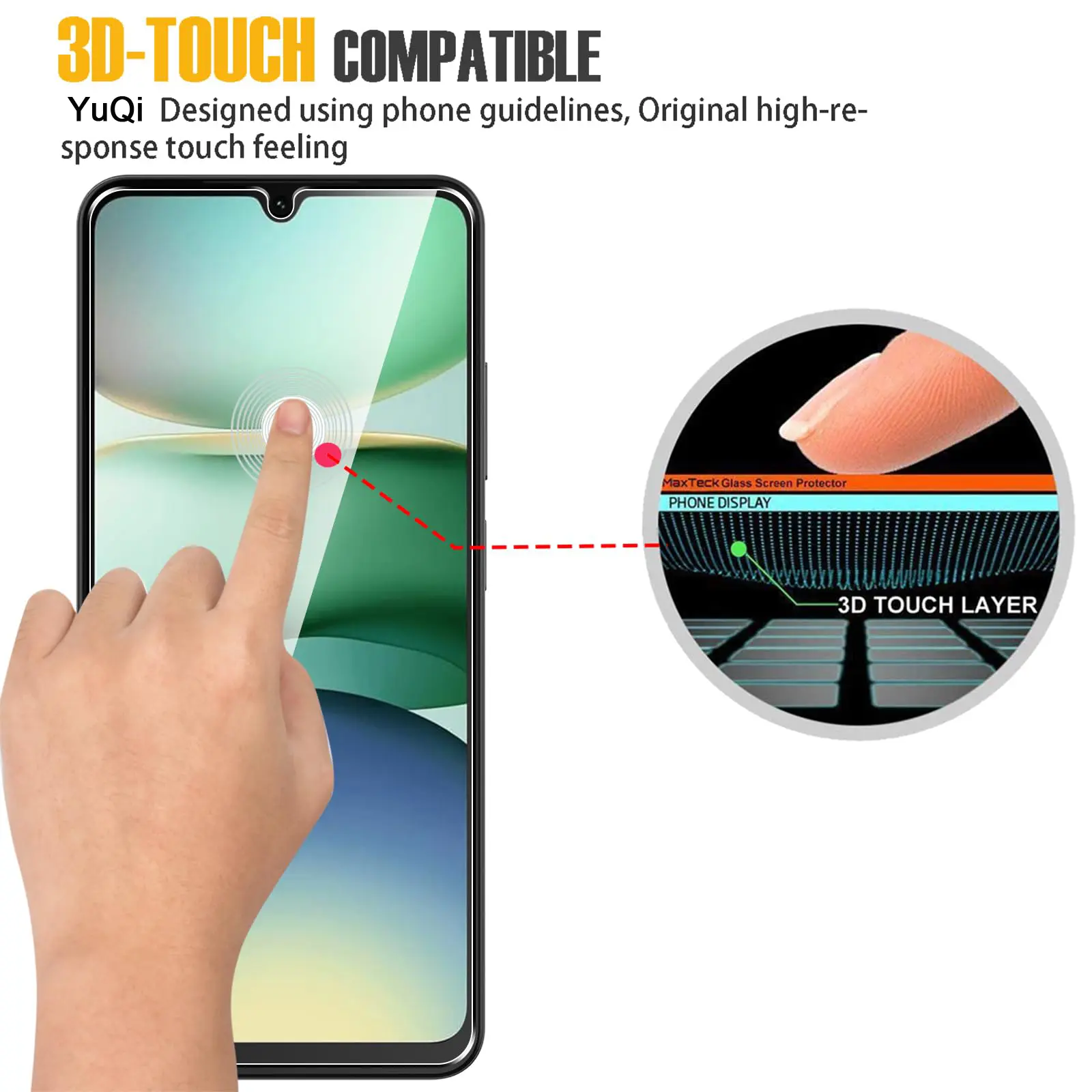 Screen Protector For Xiaomi POCO C71 C75 Tempered Glass HD Crystal High Aluminum 9H Anti Scratch Case Friendly