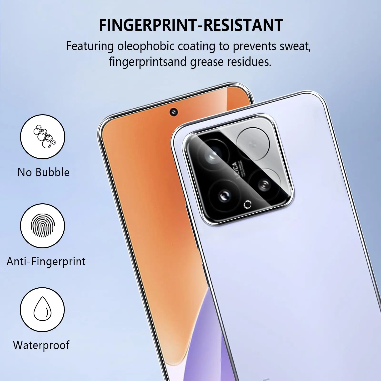 Screen Protector For Xiaomi Mi 15 6.36 inch Tempered Glass HD Crystal Mica 9H Anti Scratch Case Friendly Clear