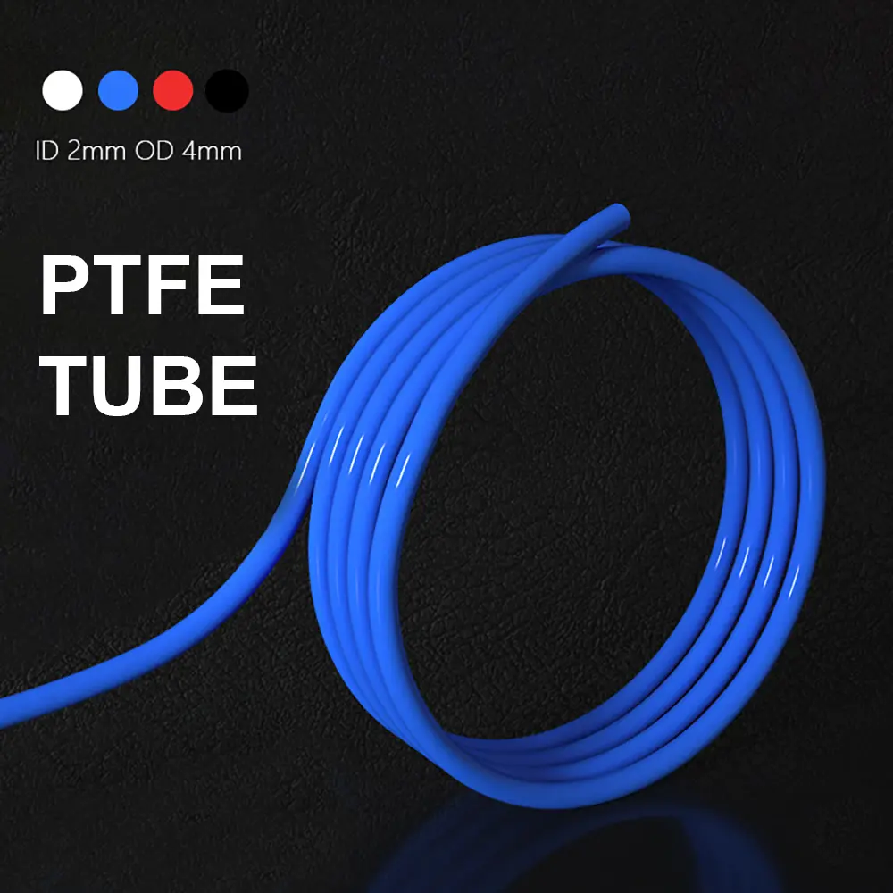 1M 2M PTFE Tube Pipe Bowden Extruder 1.75mm ID2mm OD4mm Blue White Red Filament for Ender 3 3D Printer Parts